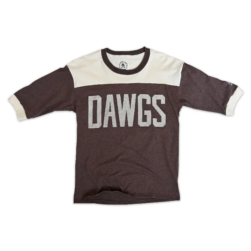 T-Shirt For Girls-Limited Edition: 'Dawgs' Unisex Three Quarter Sleeve T-Shirt