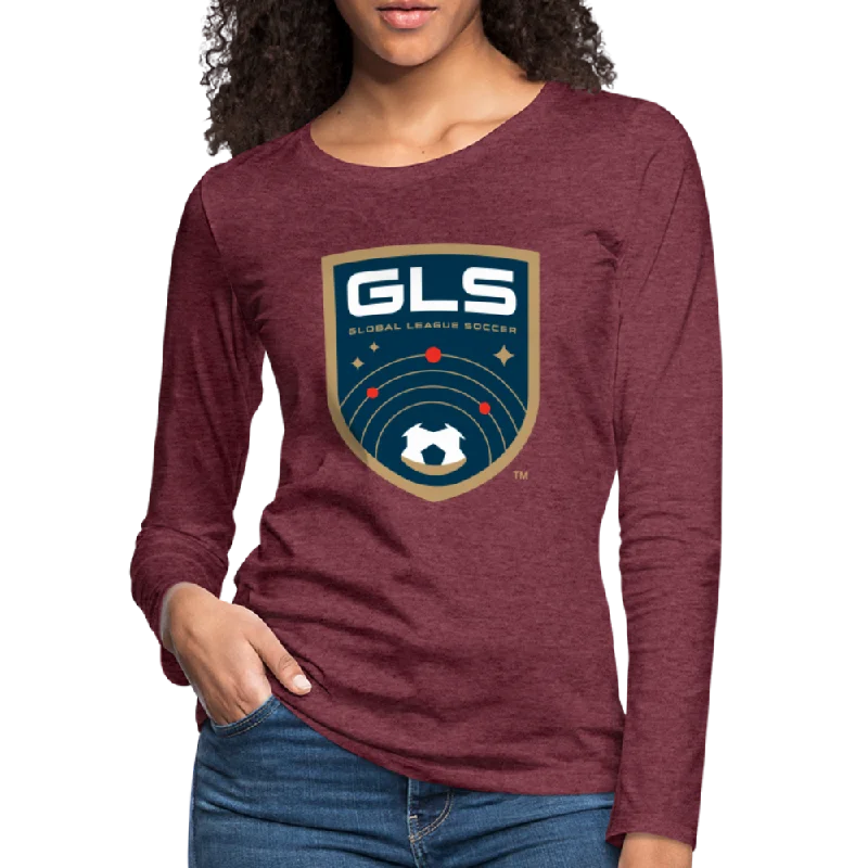 T-Shirt For Running-Global League Soccer Women's Long Sleeve T-Shirt