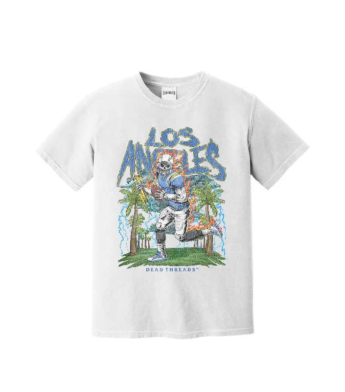 T-Shirt With Acid Wash-LOS ANGELES FOOTBALL