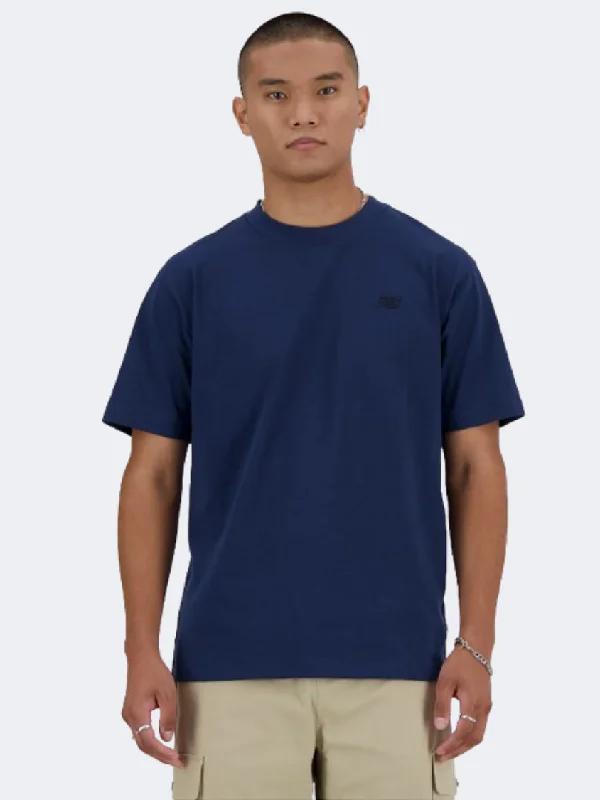 T-Shirt For Farmers-New Balance Athletics Men Lifestyle T-Shirt  Navy