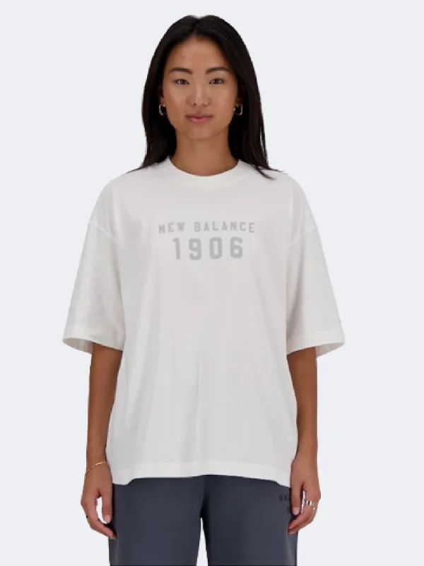 T-Shirt For Waiters-New Balance Iconic Collegiate Women Lifestyle T-Shirt  White