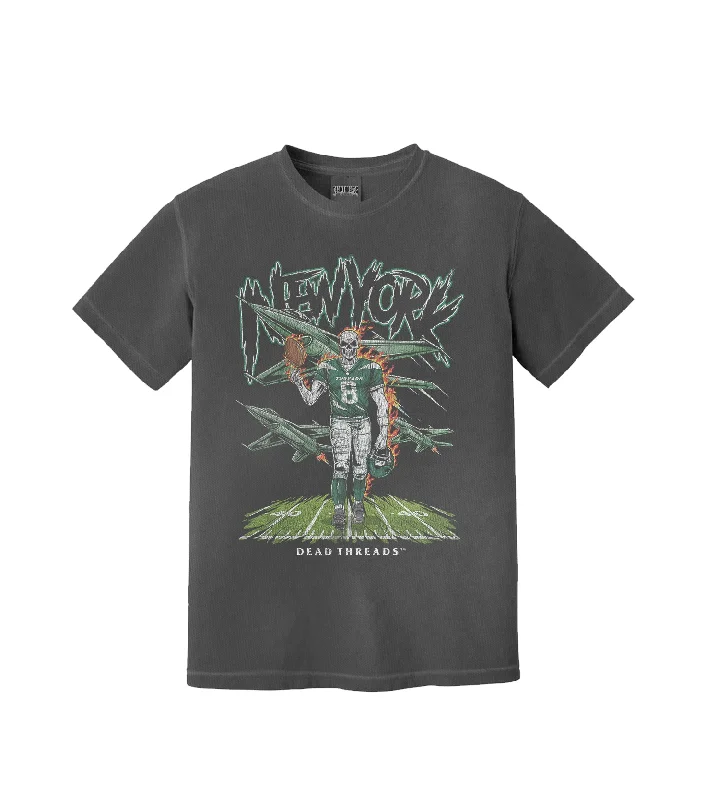 T-Shirt For Short Women-NEW YORK FOOTBALL GREEN