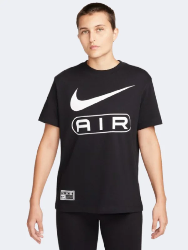 T-Shirt For Summer-Nike Air Boyfriend Sp 24 Women Lifestyle T-Shirt Black/White