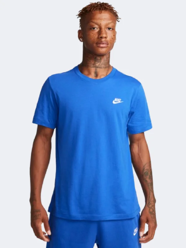 T-Shirt For Elegant Outfits-Nike Club Men Lifestyle T-Shirt Game Royal