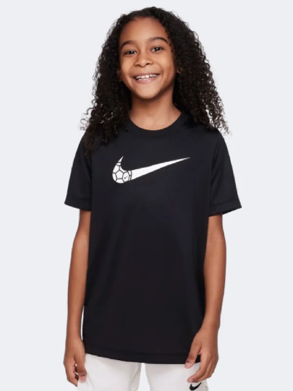 T-Shirt With Eco-Friendly Fabric-Nike Df Futbol Boys Lifestyle T-Shirt Black/White