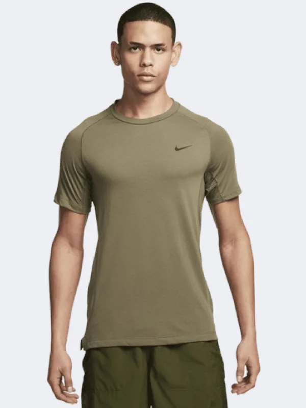 T-Shirt With Sustainable Production-Nike Flex Rep Men Training T-Shirt Medium Olive/Black