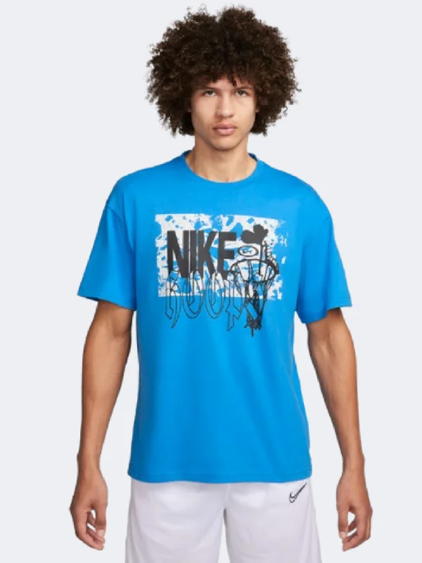 T-Shirt With Reflective Details-Nike M90 Exp 2 Men Basketball T-Shirt Light Photo Blue