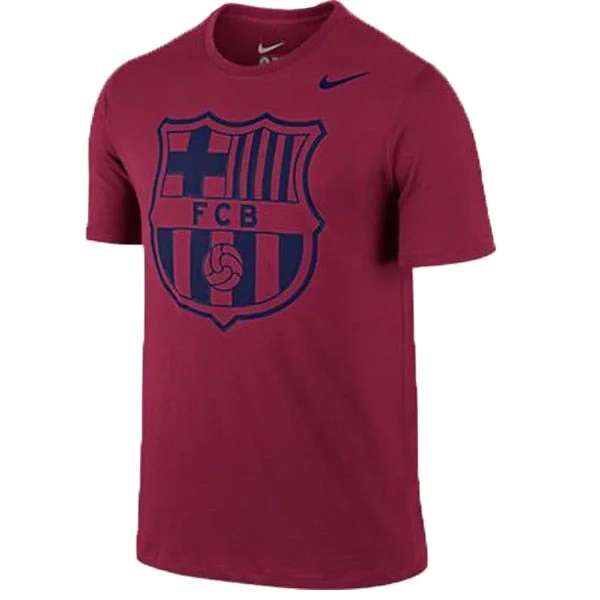 T-Shirt For Plus Size-Nike Men's FC Barcelona Core Type Tee Nobel Red