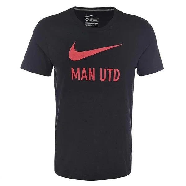 T-Shirt With Soft Cotton Feel-Nike Men's Manchester United Basic Tee Grey/Red