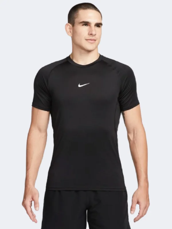 T-Shirt For Security Guards-Nike Pro Men Training T-Shirt Black/White