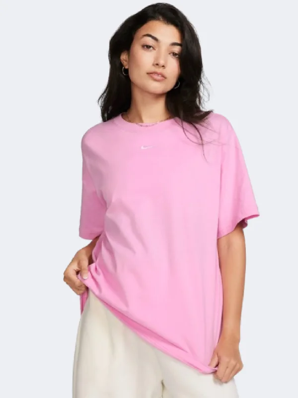 T-Shirt For Hunters-Nike Sportswear Essential Women Lifestyle T-Shirt Pink Rise