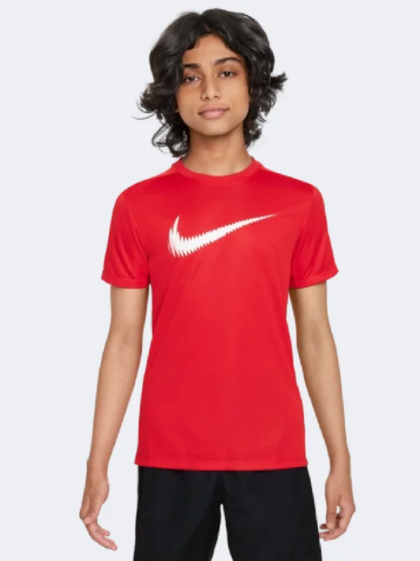 T-Shirt With Lightweight Material-Nike Trophy 23 Boys Lifestyle T-Shirt Red/White