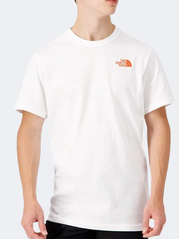 T-Shirt With Button Closure-The North Face Biner Graphic 4 Men Lifestyle T-Shirt White/Orange