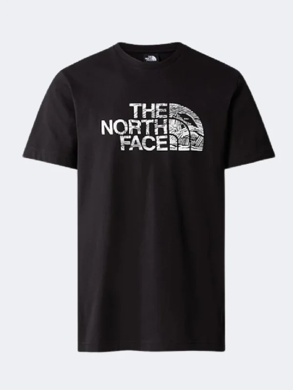 T-Shirt With Mesh Panels-The North Face Woodcut Dome Men Lifestyle T-Shirt Black