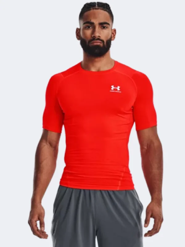 T-Shirt For Tennis-Under Armour Core Plus Tech Men Training T-Shirt Atomic/Black