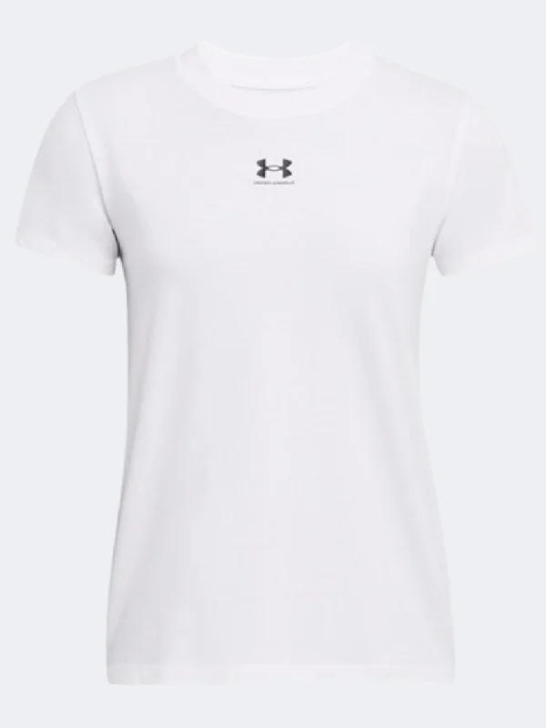 T-Shirt For Gothic Style-Under Armour Essential Women Lifestyle T-Shirt White/Black