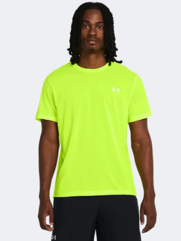 T-Shirt For Hunting-Under Armour Launch Men Running T-Shirt Yellow/Reflective